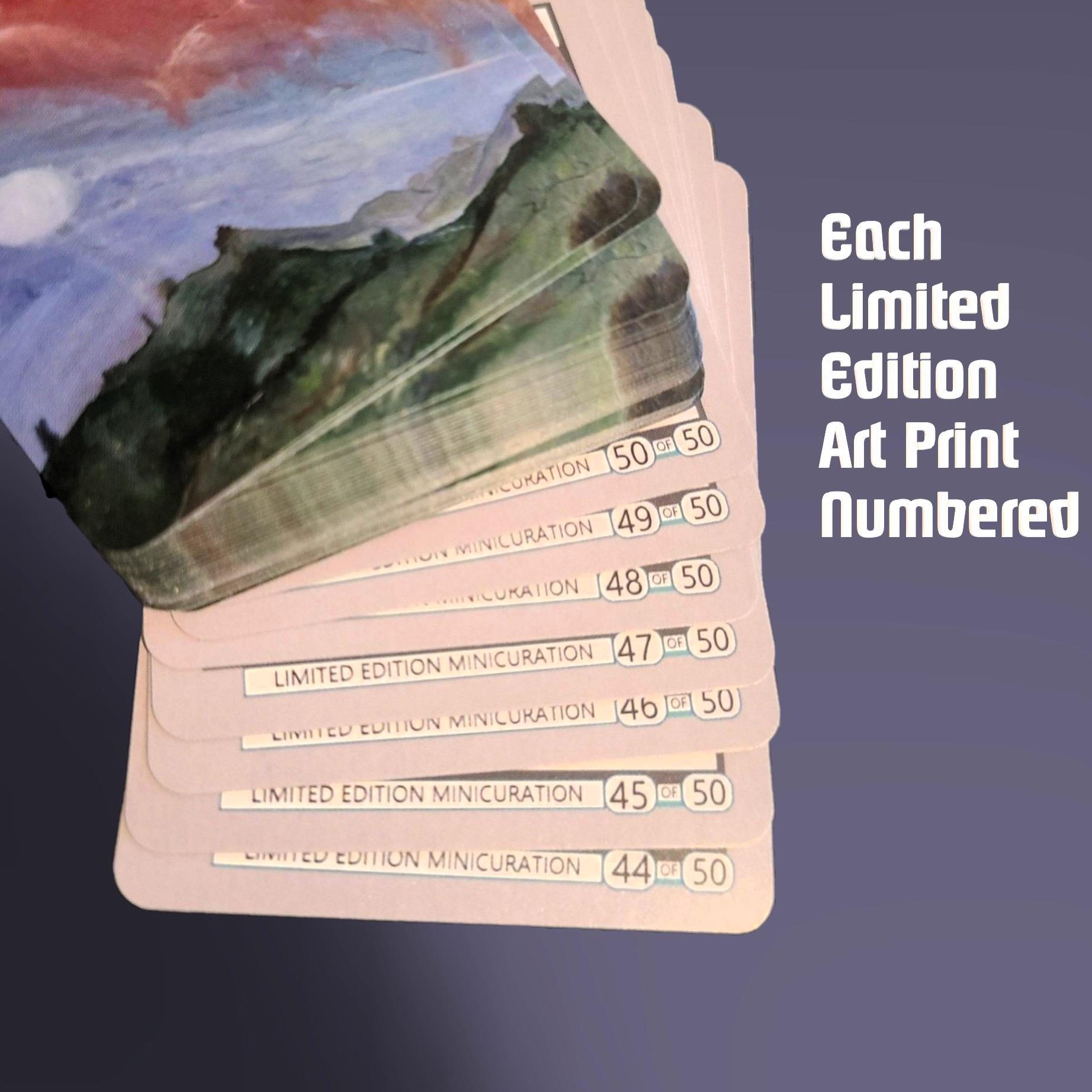 Each Limited Edition Art Print is Numbered at Minicuration